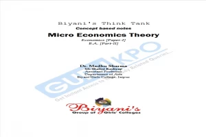 Micro Economics Theory.